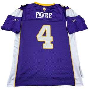Vintage Minnesota Vikings Jersey Youth Large Purple Brett Favre Boys Kids Reebok